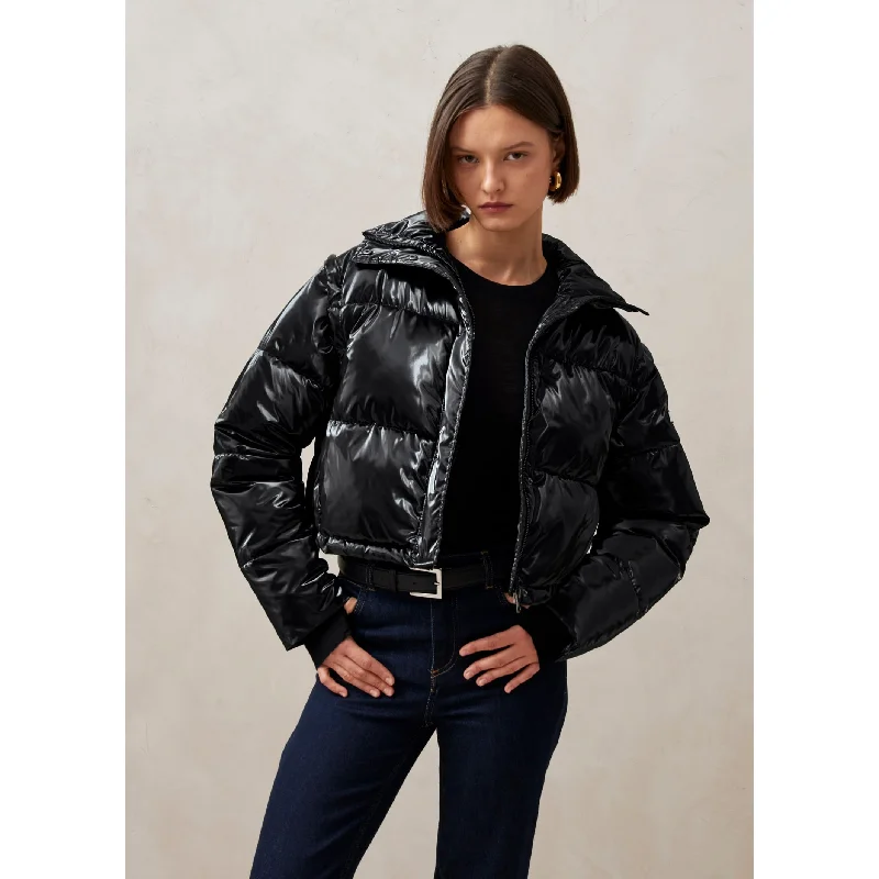 Chicago Black Coat Insulated Snow Jacket
