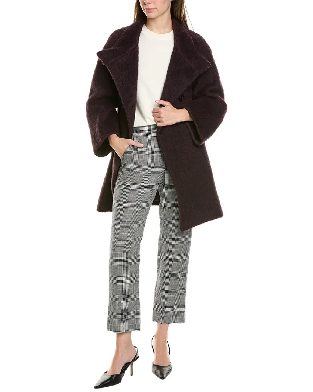 Cinzia Rocca Icons Wool & Alpaca-Blend Coat Relaxed Fit Blazer