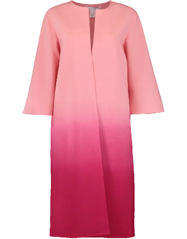 Dip Dyed Coat Sporty Zip-Up Jacket