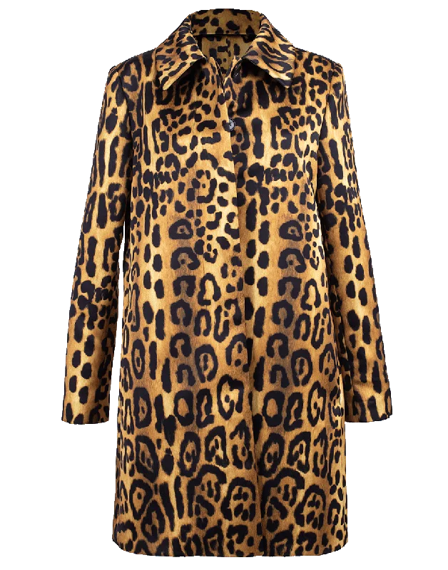 Duchess Satin Car Coat Insulated Snow Jacket