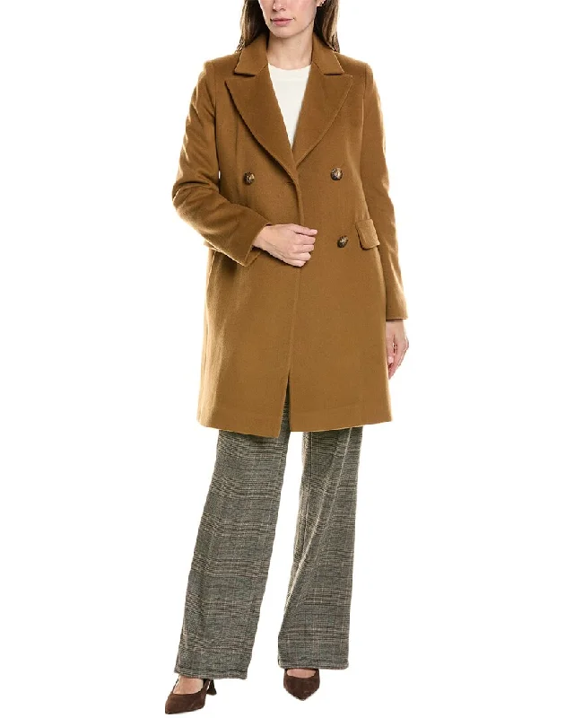 FLEURETTE Medium Wool Coat Adjustable Waist Parka