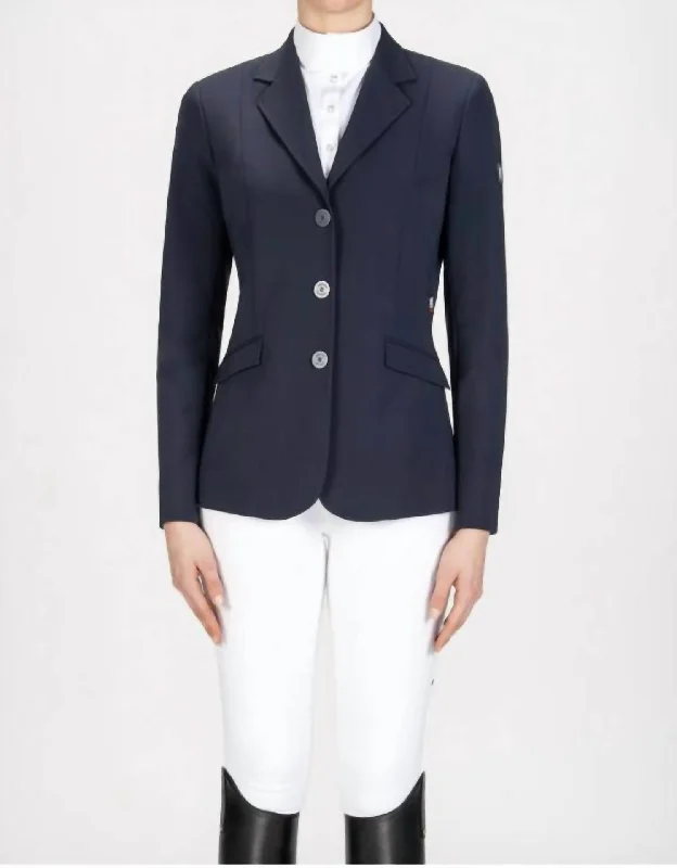 Hayley – Hunter Women’S Show Coat In X-Cool Evo In Black Bold Color Block Coat