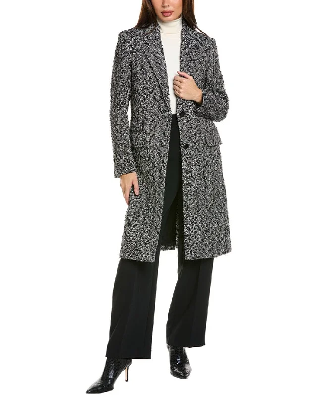 Hugo Boss Catara Coat Soft Cashmere Wrap