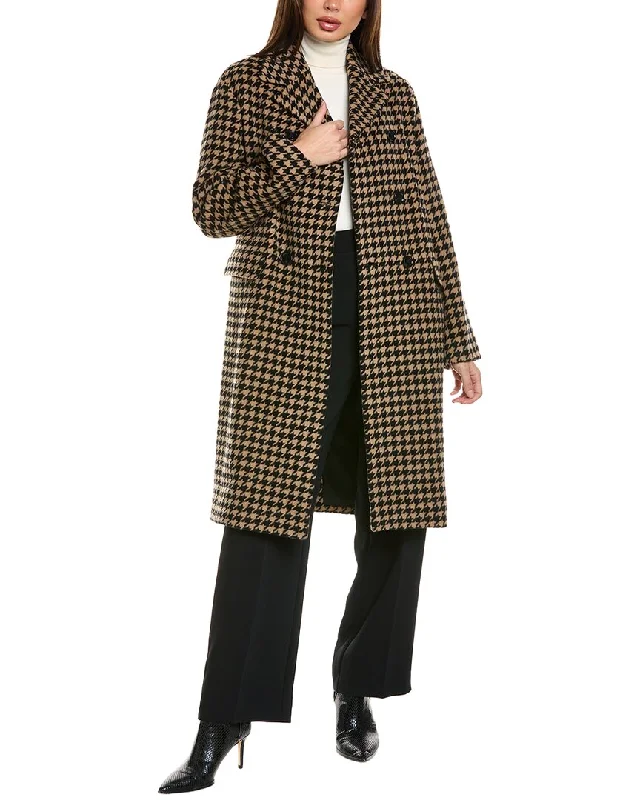 Hugo Boss Corally Wool-Blend Coat Functional Travel Jacket