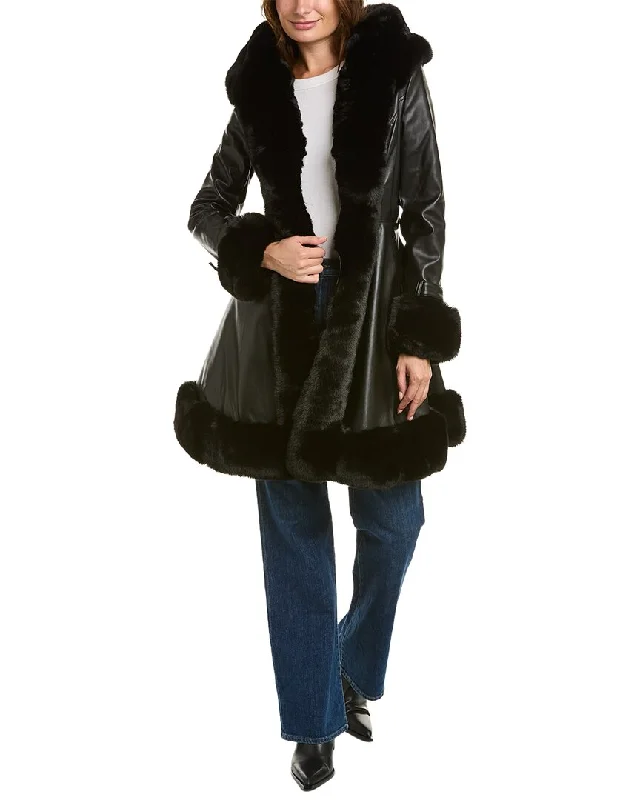 La Fiorentina Swing Coat Soft Flannel Shacket