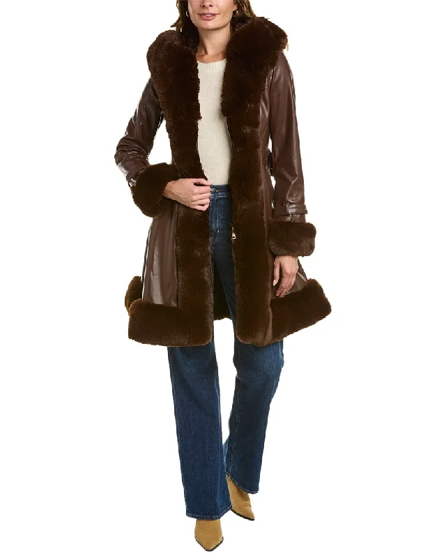 La Fiorentina Swing Coat Reversible Quilted Jacket
