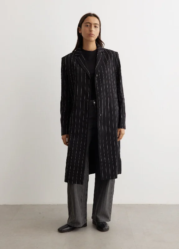 Long Coat A-Line Swing Coat