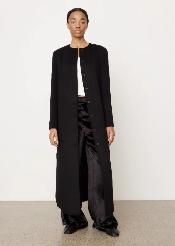 Long Wool Cashmere Coat Chic Winter Coat