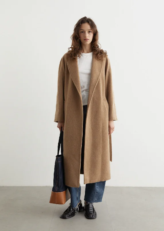Floriane Coat Minimalist Wool Duster