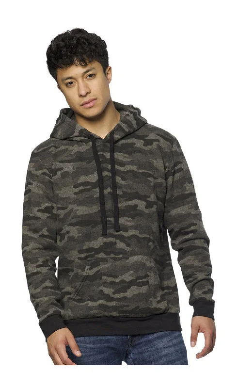 Triblend Pullover Camo Hoodie 25155VCM Made in USA V-Neck Stylish Pullover