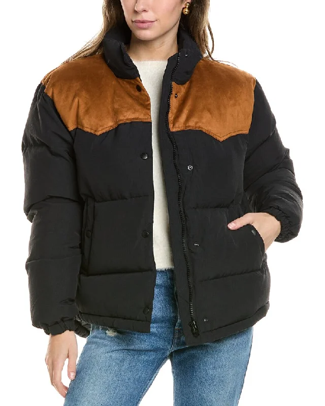 rag & bone Cal Puffer Coat Vintage Suede Jacket