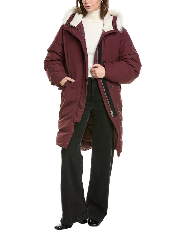 rag & bone Rae Puffer Coat Waterproof Rain Jacket