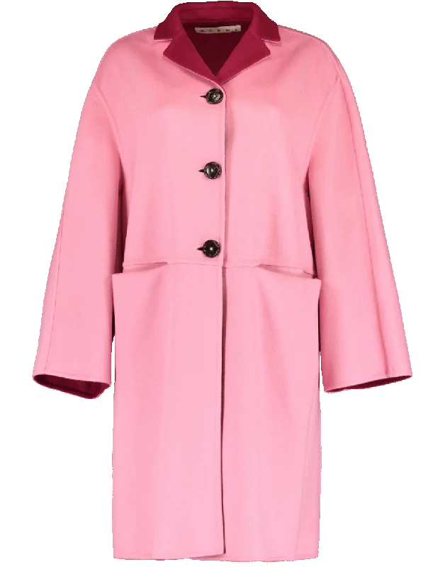 Reversible Coat Oversized Teddy Coat