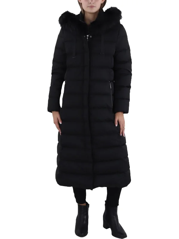 Womens Insulated Parka Parka Coat Soft Cashmere Wrap
